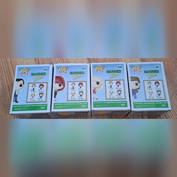 NIB Lot Of 4 Married With Children Funko Pop Vintage TV Figurine Full Set - Picture 3 of 10